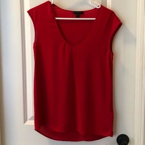 J Crew Red Blouse